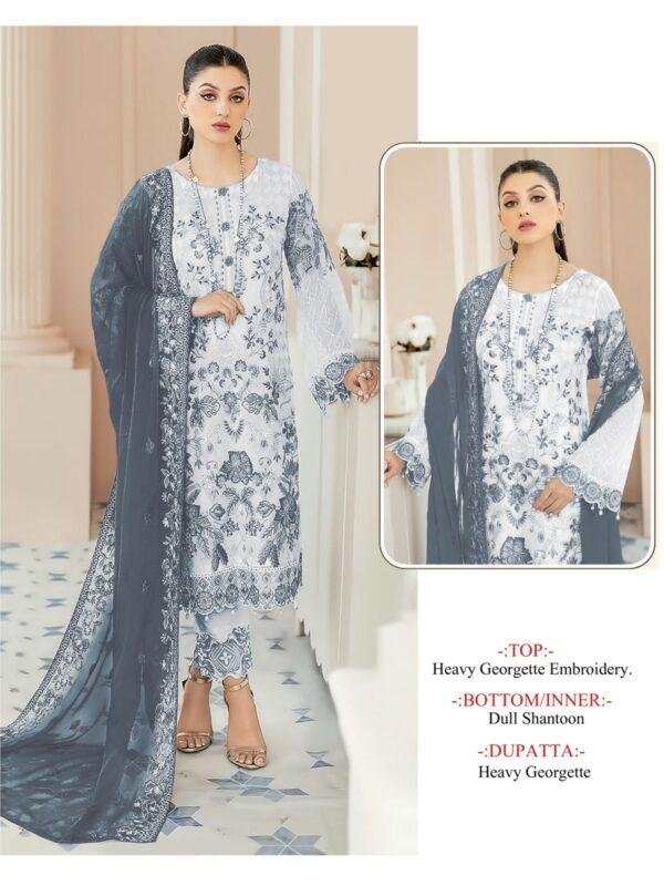 Designer Pakistani Suit with Embroidery Sequence work - Image 2
