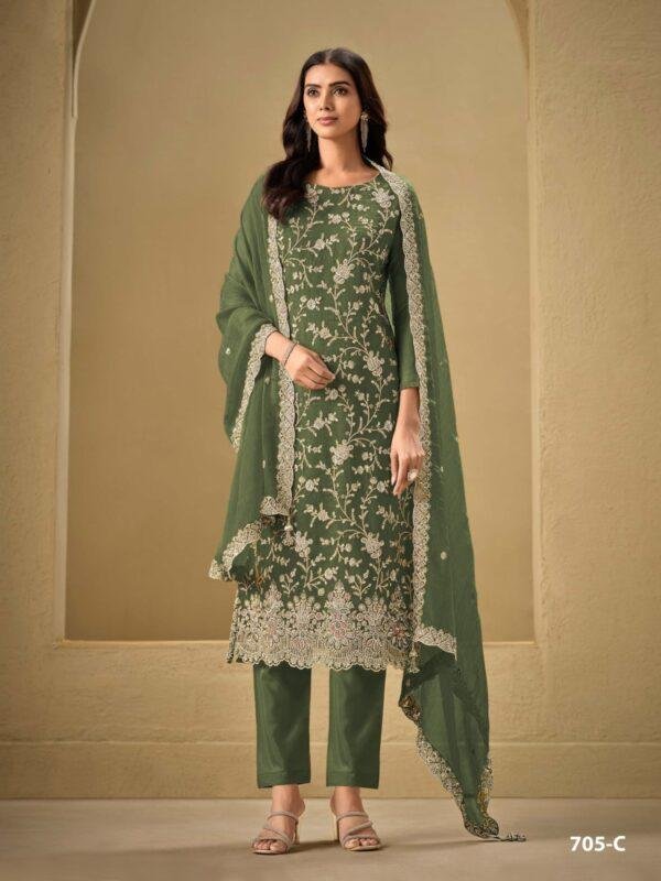 Chinon Salwar Kameez Suit - Image 3