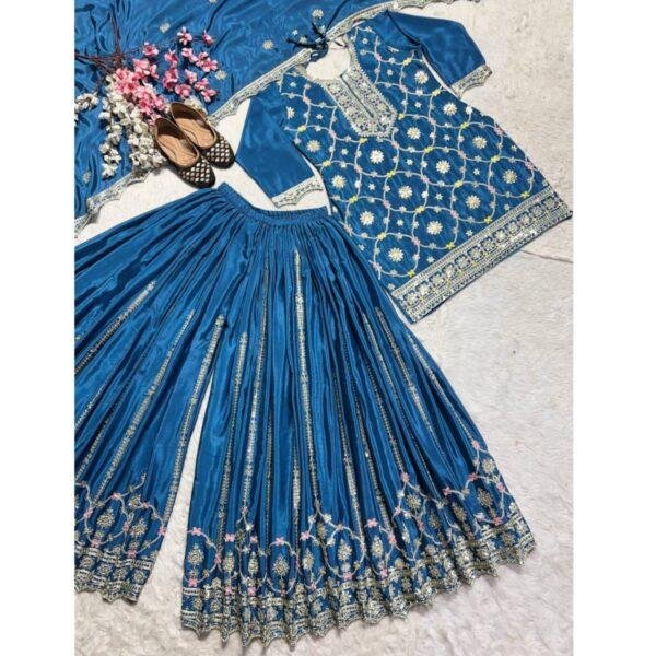 Pure Heavy Chinnon Silk With Heavy - Image 4