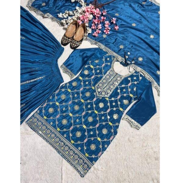 Pure Heavy Chinnon Silk With Heavy - Image 3