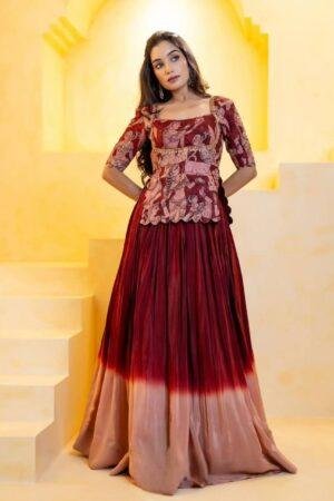 festival Special Kalamkari Crop Top