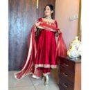 Chinon Silk With Embroidery 5 mm