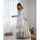 Heavy Chinnon Silk With Embroidery