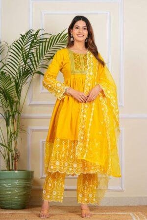 New straight A line kurta set with