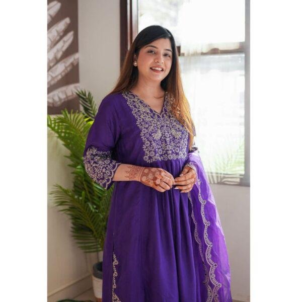 VISCOSE CHANDERI WITH SEQUENCE - Image 2