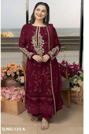 FOX GEORGETTE EMBROIDERED