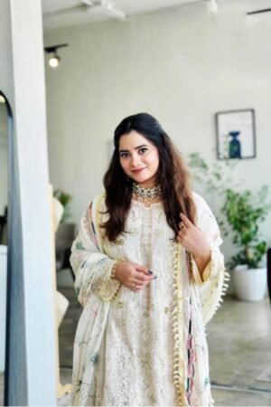 Graceful Elegance Woven with Embroidery