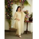 Elegant Off-White Chanderi Suit