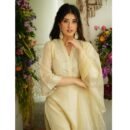 Elegant Off-White Chanderi Suit
